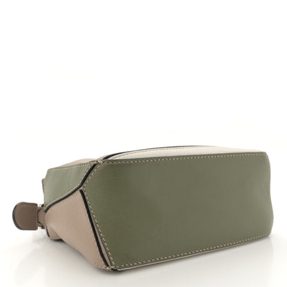 Loewe Calfskin Mini Puzzle Bag Sand Avocado Green 4 of 16