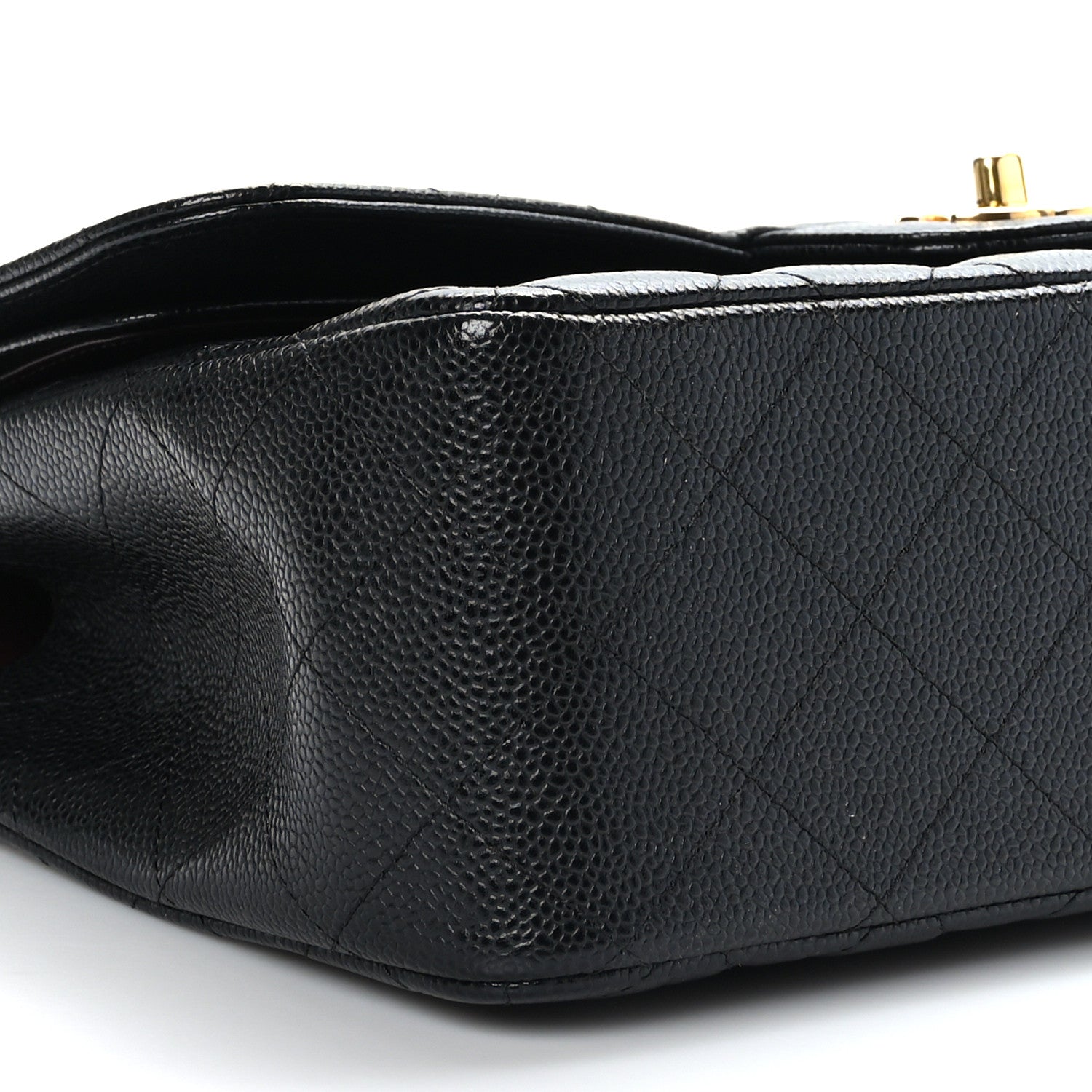 Chanel Caviar Quilted Jumbo Double Flap Black 9 of 10