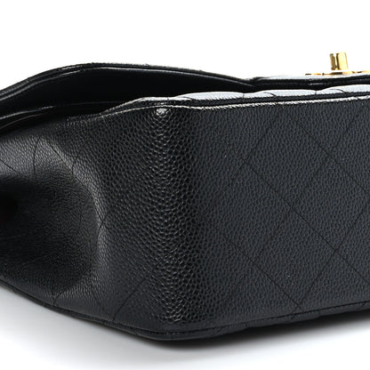 Chanel Caviar Quilted Jumbo Double Flap Black 9 of 10