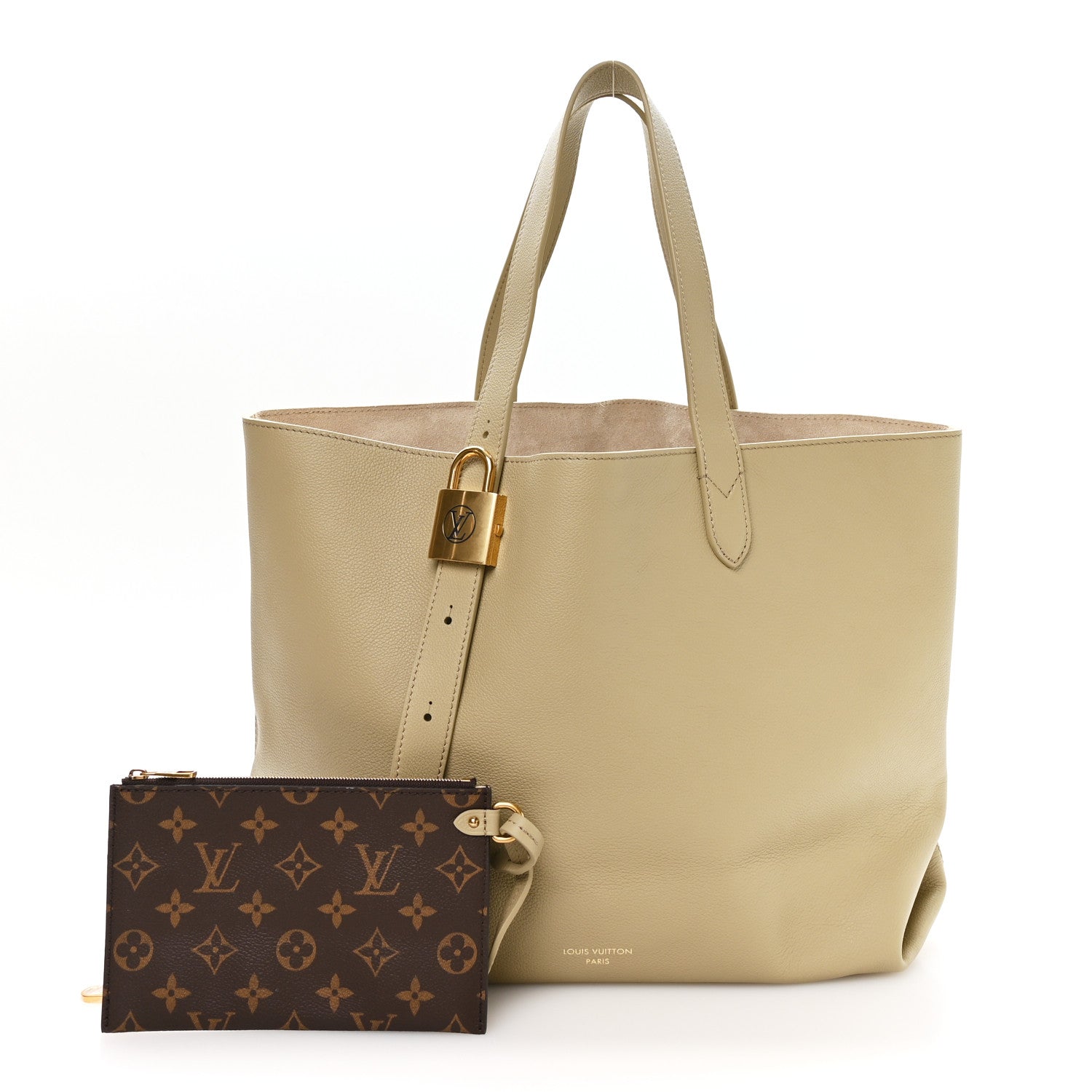 Louis Vuitton Grained Calfskin Low Key Cabas MM Clay 3 of 10