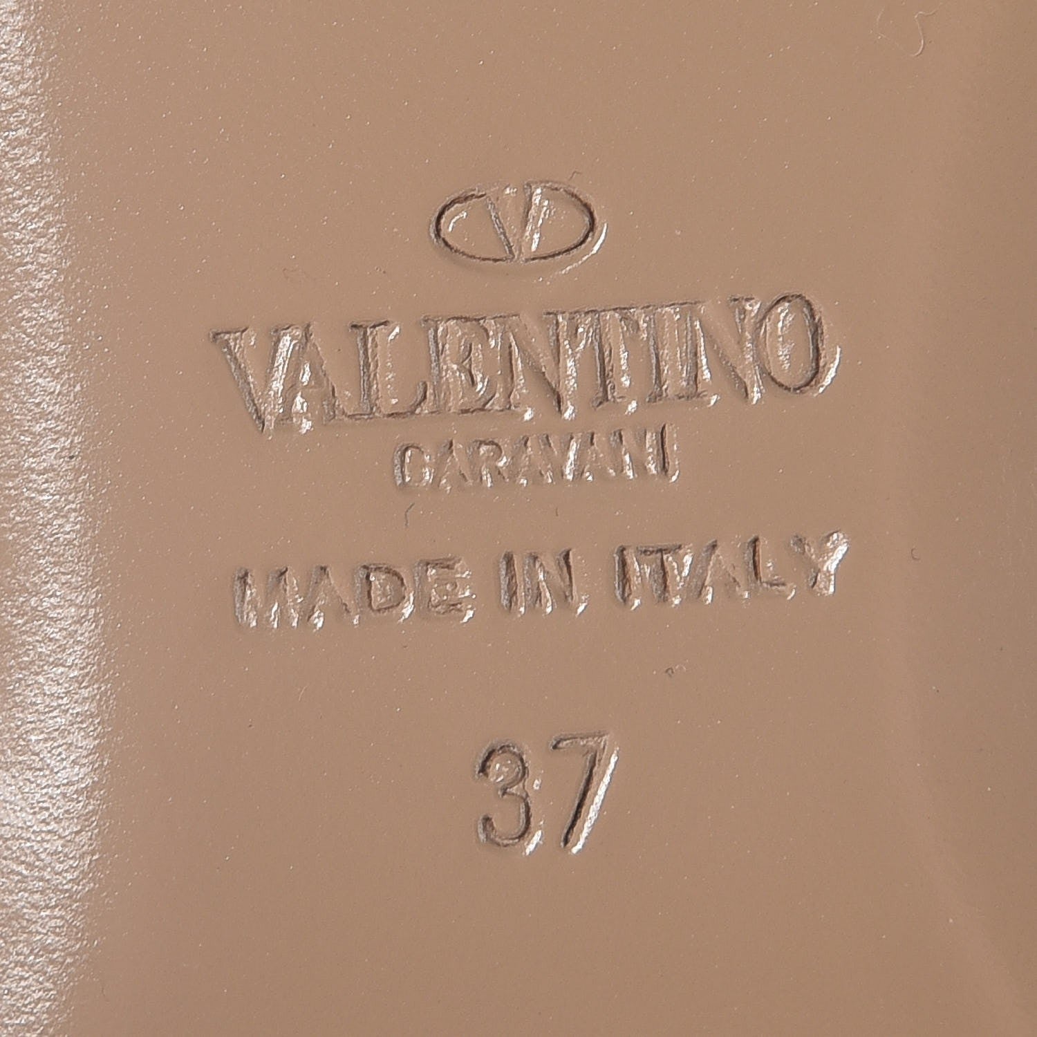 Valentino Garavani Patent Nappa Rockstud Cage Ballerina Flats 37 Mandarin Sorbet Poudre 6 of 9