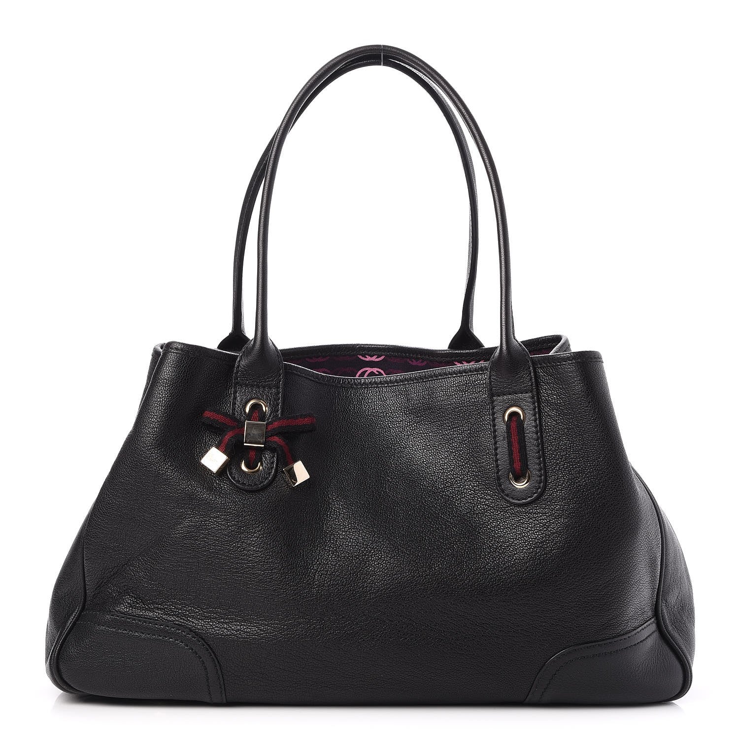 Gucci Calfskin Medium Princy Tote Bag Black 1 of 7