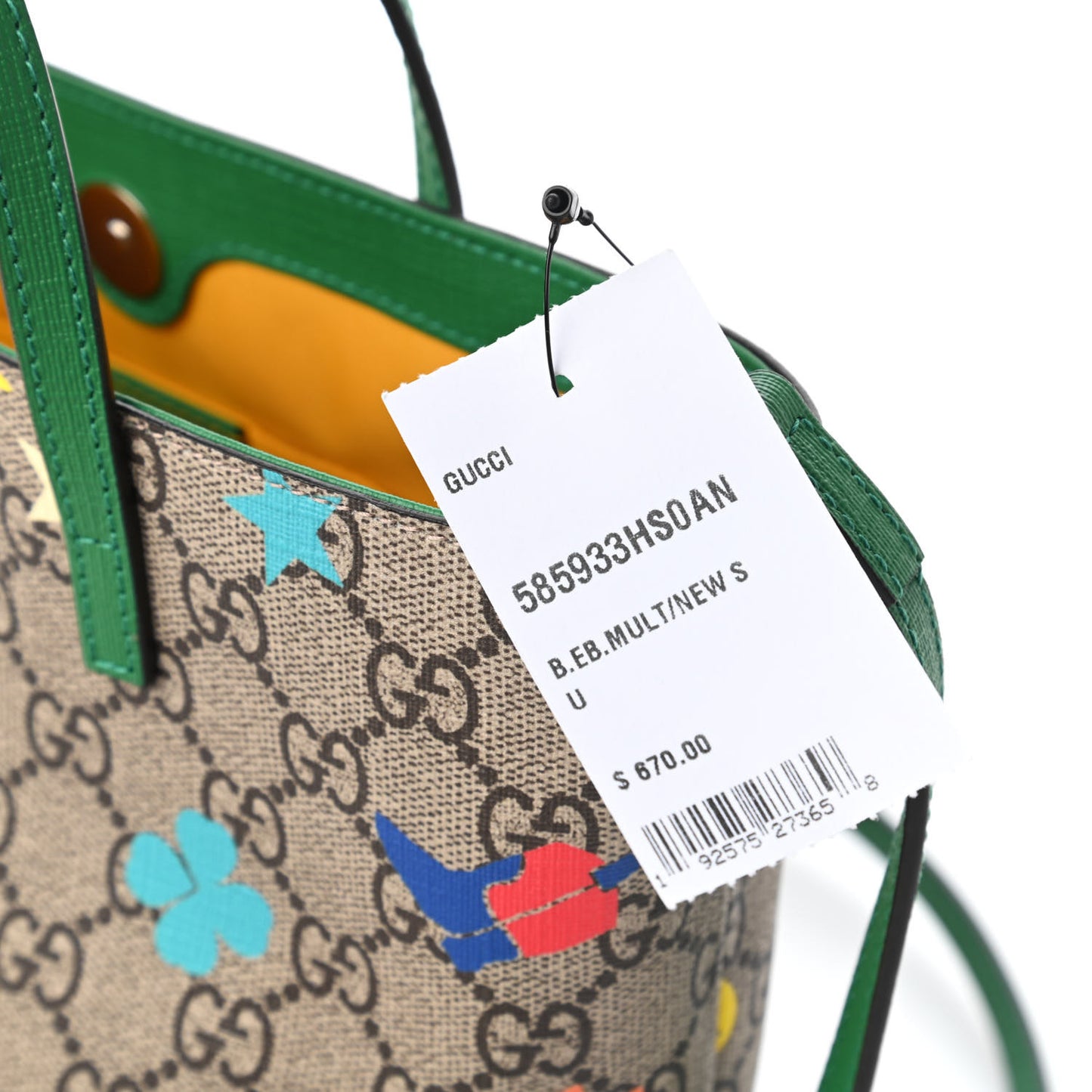 GG Supreme Monogram Kids Ranch Tote Beige