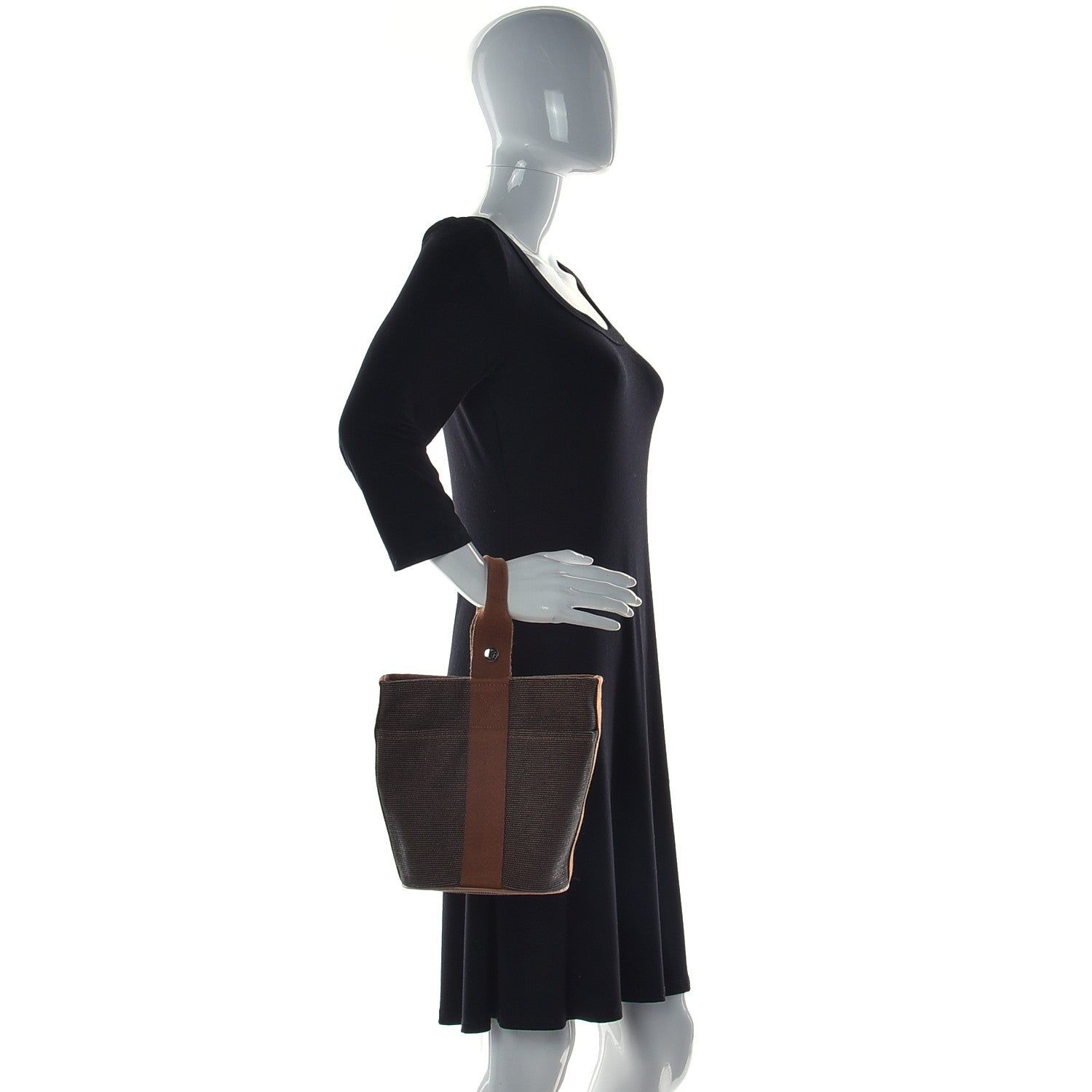 Hermes Toile Saxo PM Tote Brown 2 of 11