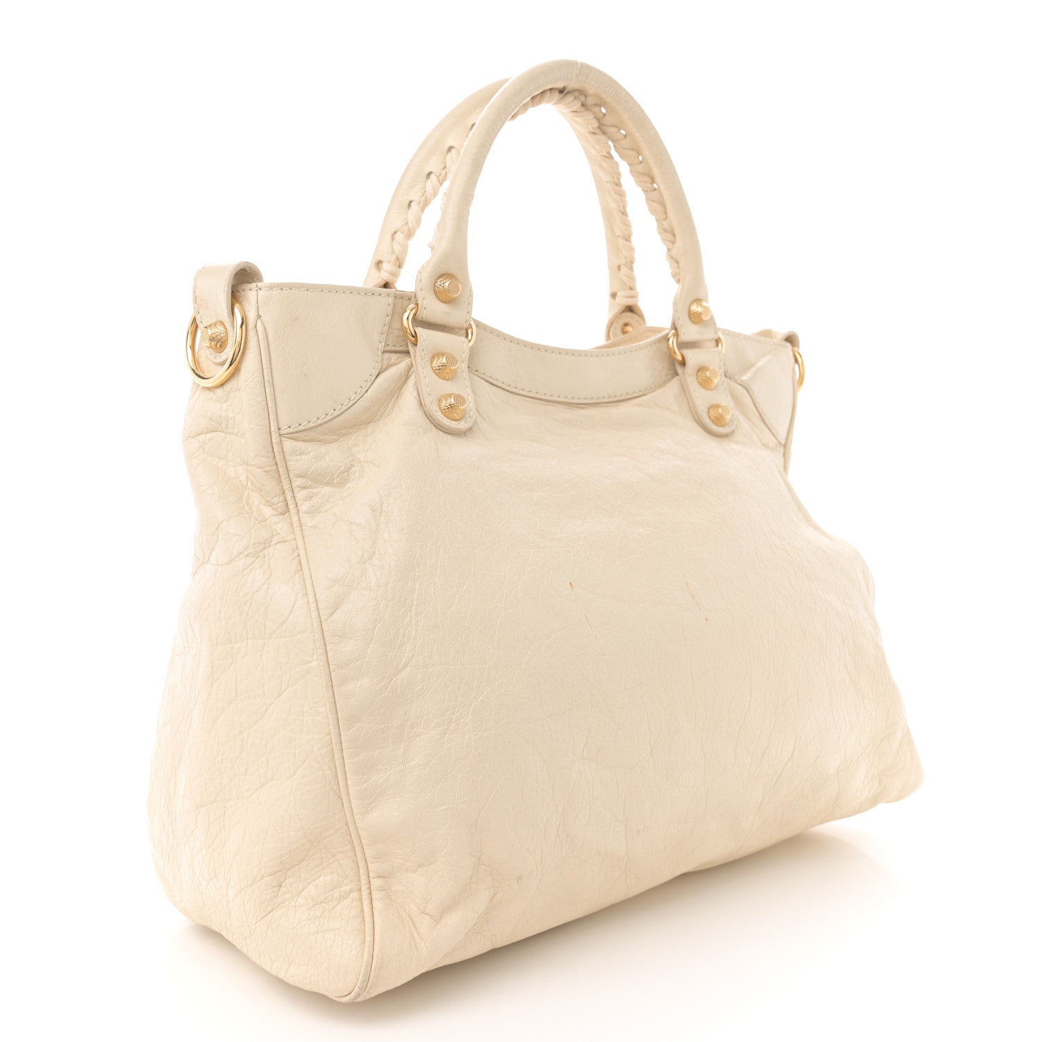 Balenciaga Agneau Giant 12 Gold Hardware Velo Blanc Creme Light Craie 4 of 13