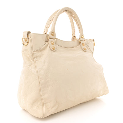 Balenciaga Agneau Giant 12 Gold Hardware Velo Blanc Creme Light Craie 4 of 13