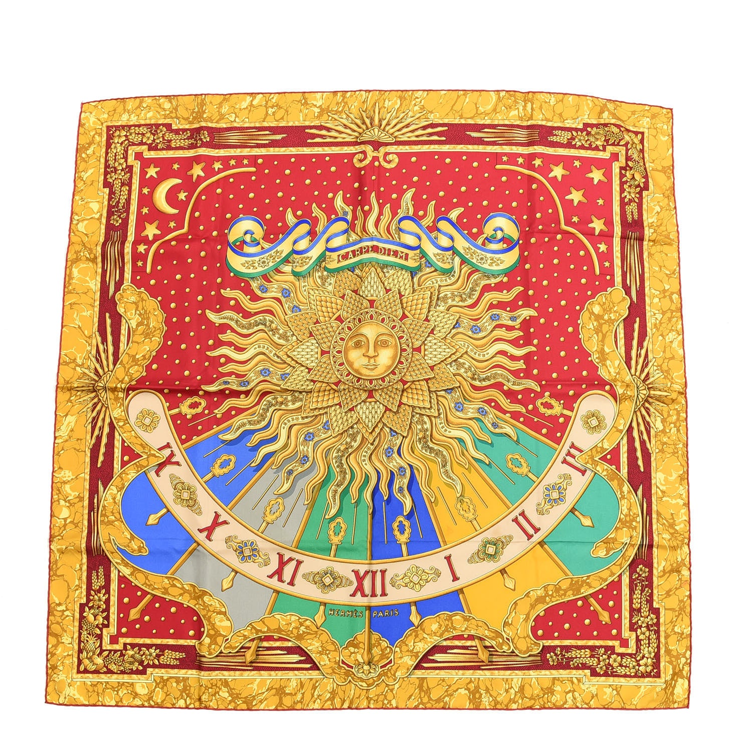 Hermes Silk Carpe Diem Scarf 90 1 of 3