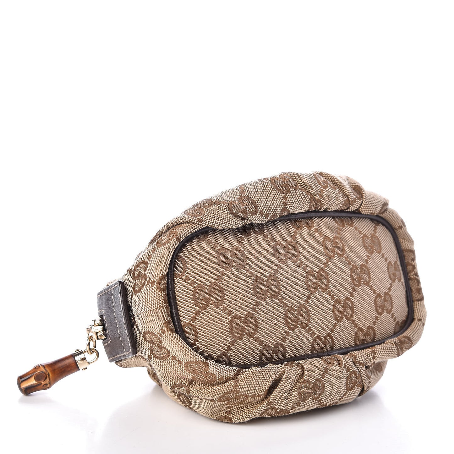 Monogram Medium Bamboo Cosmetic Case Dark Brown
