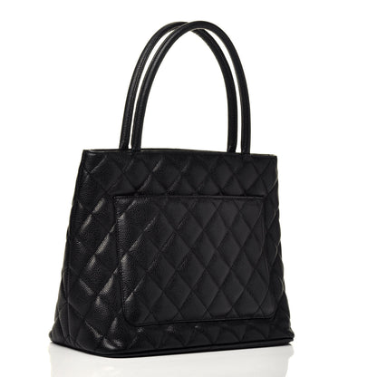 Chanel Caviar Quilted Medallion Tote Black 3 of 10