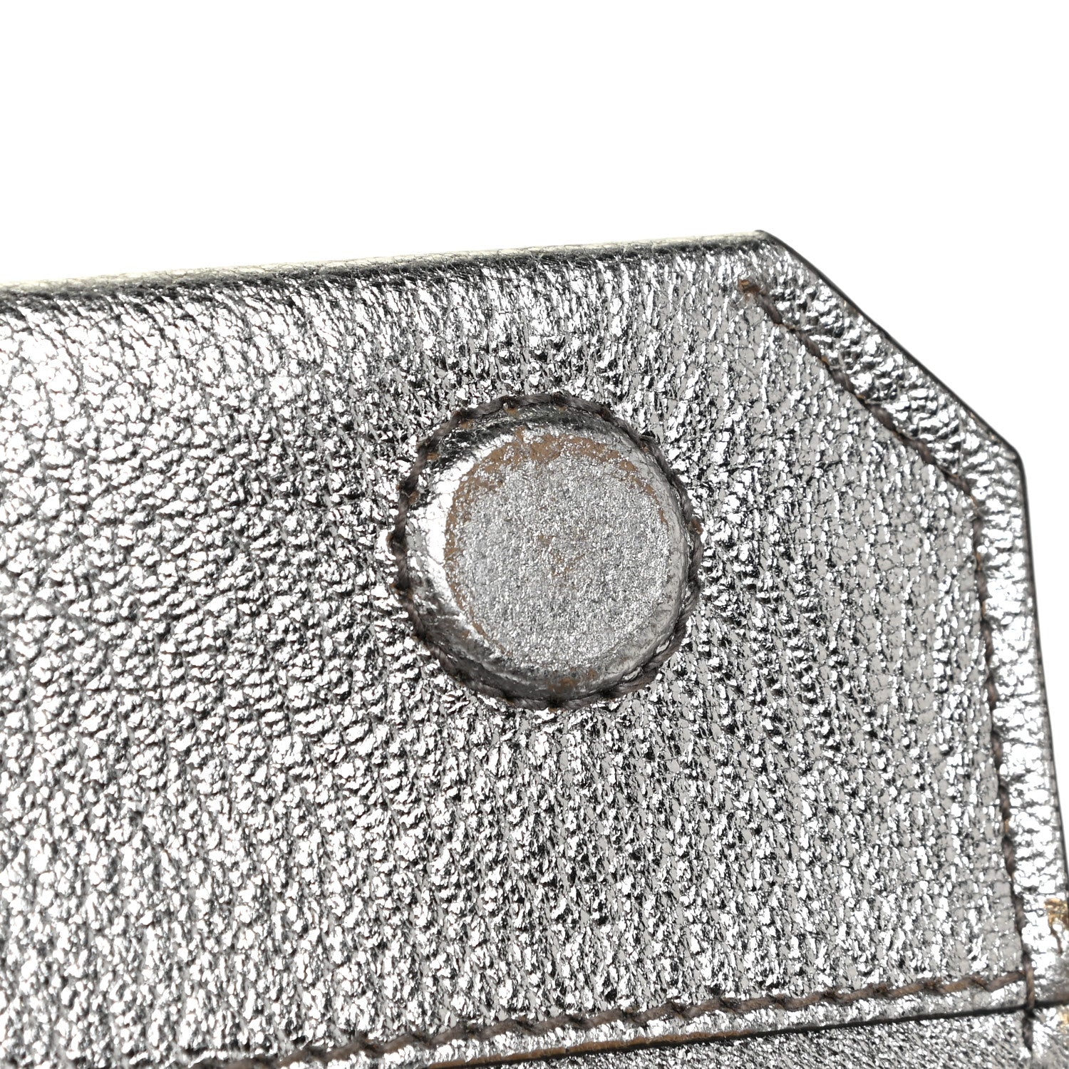 Miu Miu Metallic Goatskin Bandoliera Madras Shoulder Bag Chrome 12 of 19