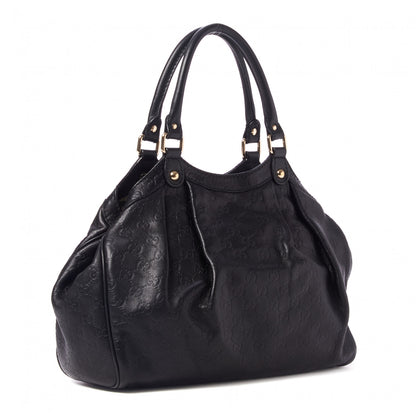 Gucci Guccissima Medium Sukey Tote Black 3 of 9