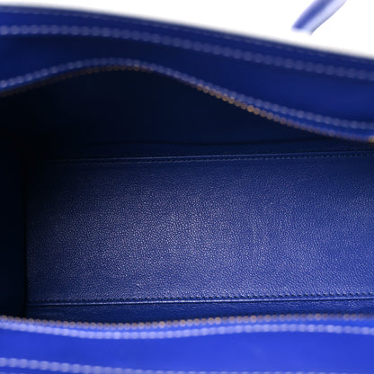 Celine Satin Calfskin Nano Debossed Luggage Inky Blue 5 of 11