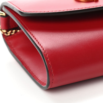 Gucci Smooth Calfskin Mini Zumi Shoulder Bag Hibiscus Red 8 of 10