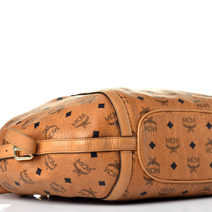 MCM Visetos Drawstring Shopper Cognac 8 of 10