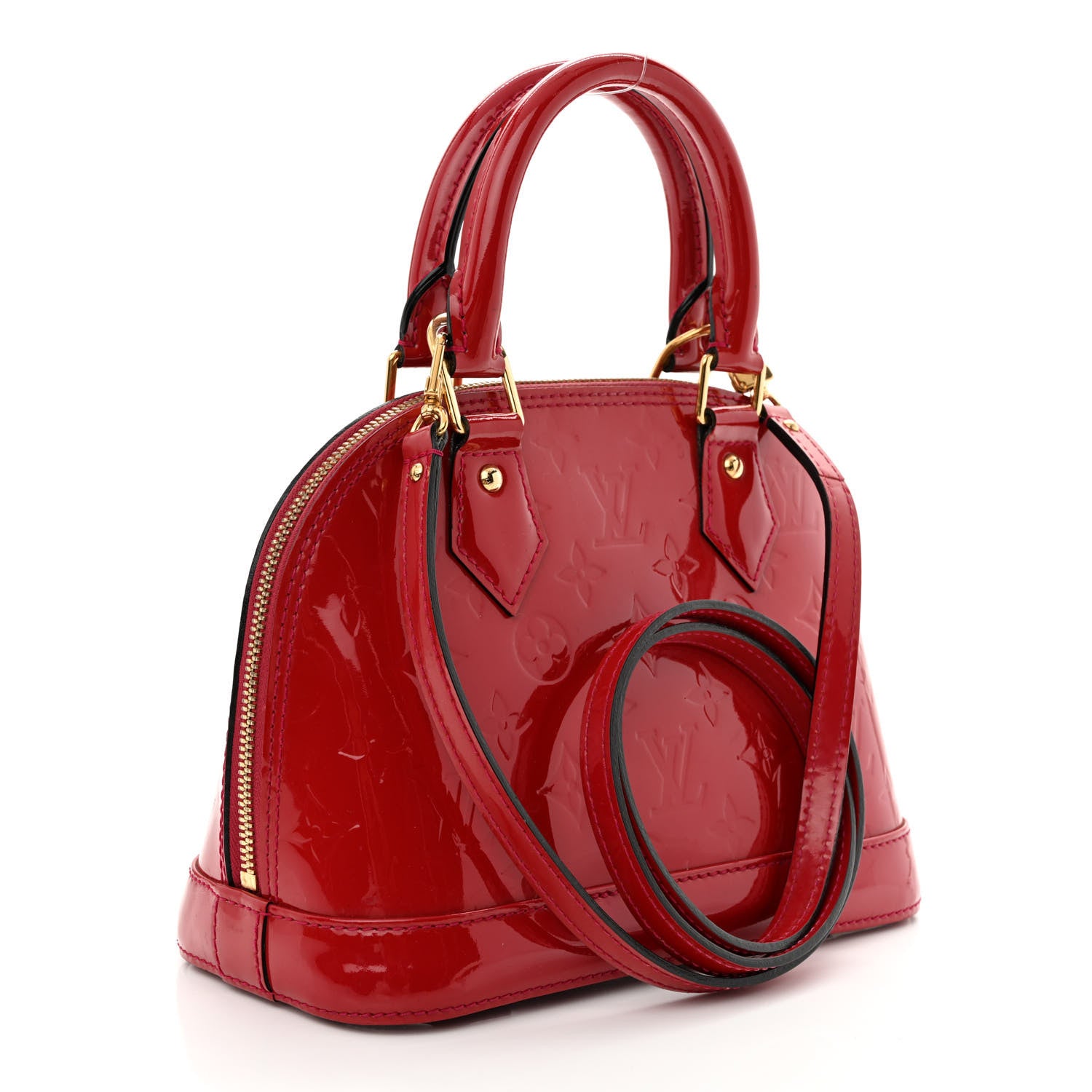 Louis Vuitton Vernis Alma BB Rose Indien 3 of 13