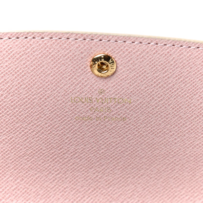 Louis Vuitton Damier Azur Emilie Wallet Rose Ballerine 7 of 12