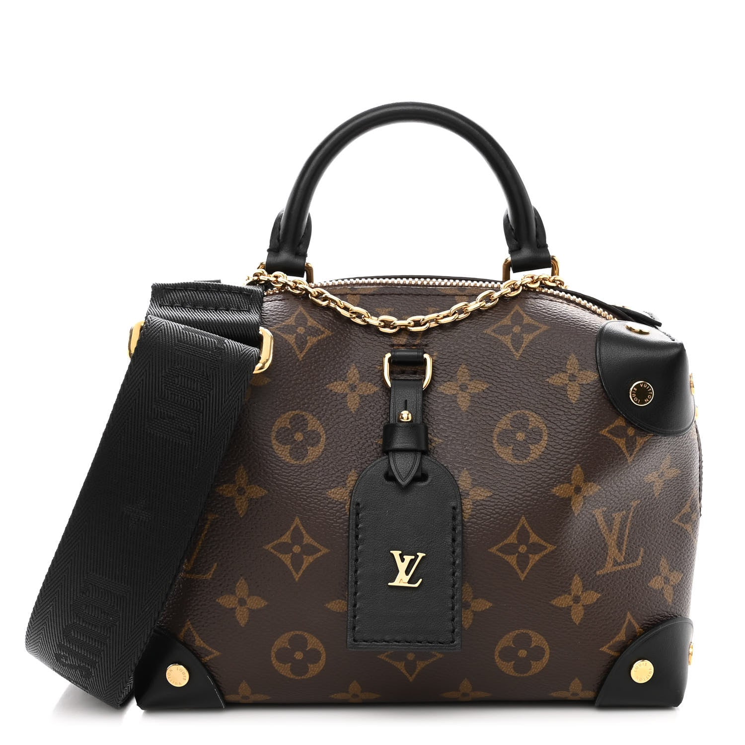 Louis Vuitton Monogram Petite Malle Souple Black 1 of 9
