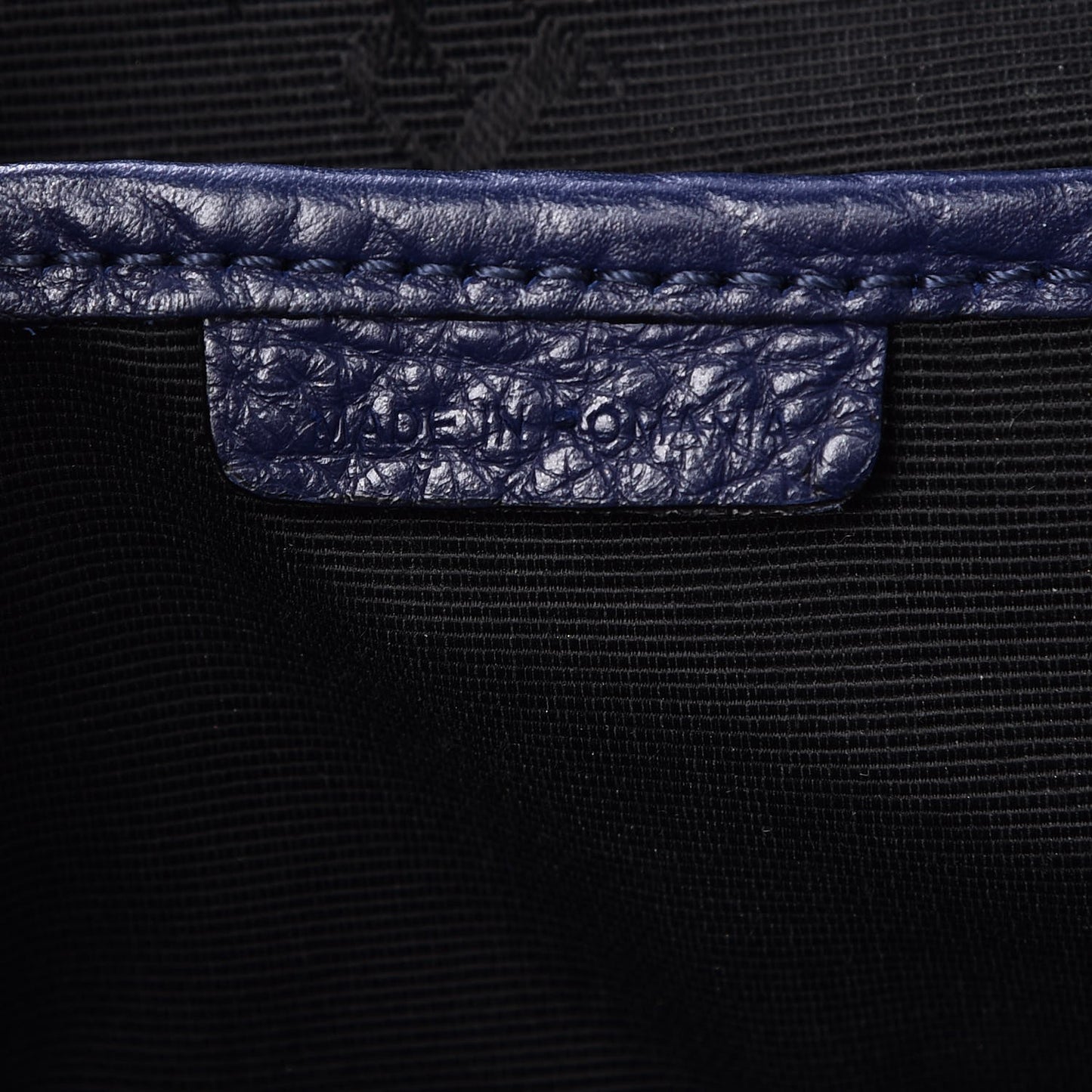 Heritage Grain Small Orchard Bowling Bag Navy Blue
