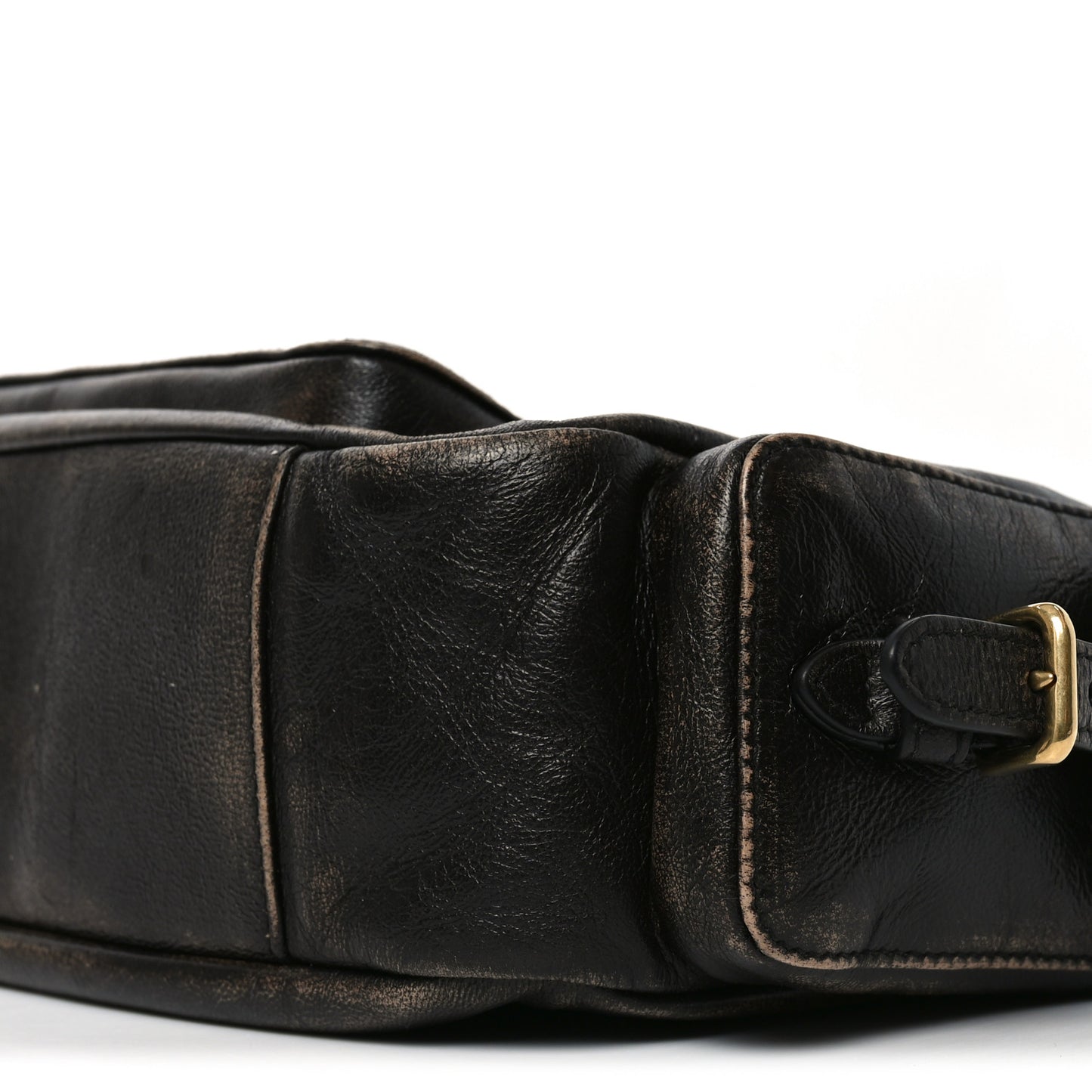 Distressed Nappa Large Multi Pocket Hobo Sand Coffee