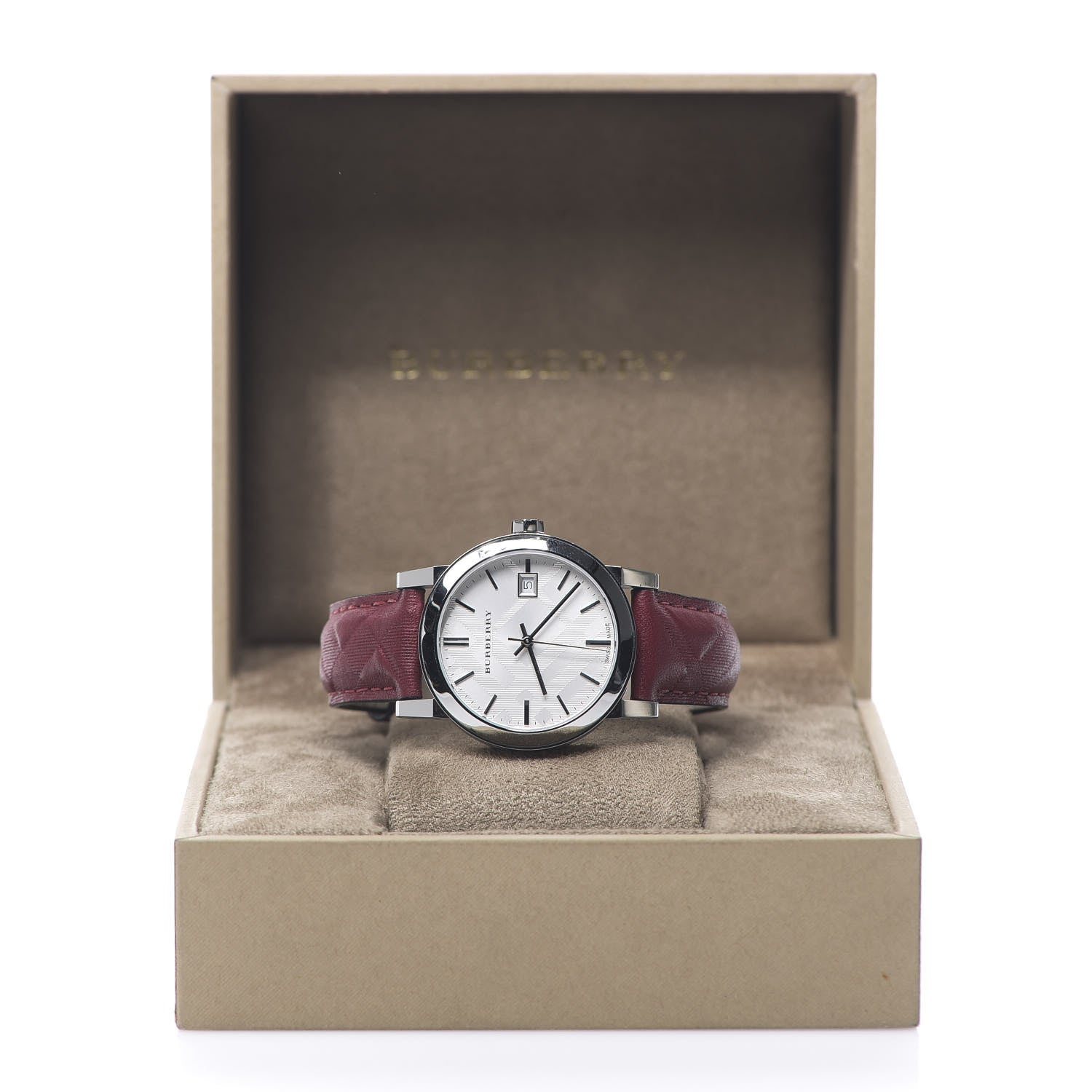 Burberry Stainless Steel Calfskin 34mm The City Quartz Watch BU9152 8 of 8