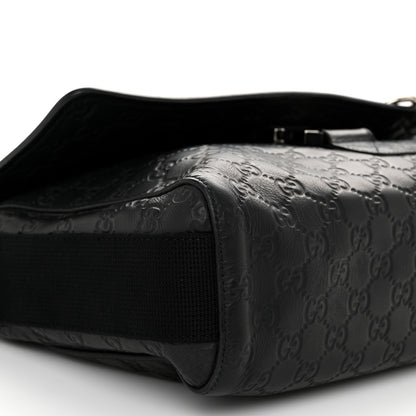 Gucci Rubber Guccissima Medium Messenger Bag Black 9 of 10