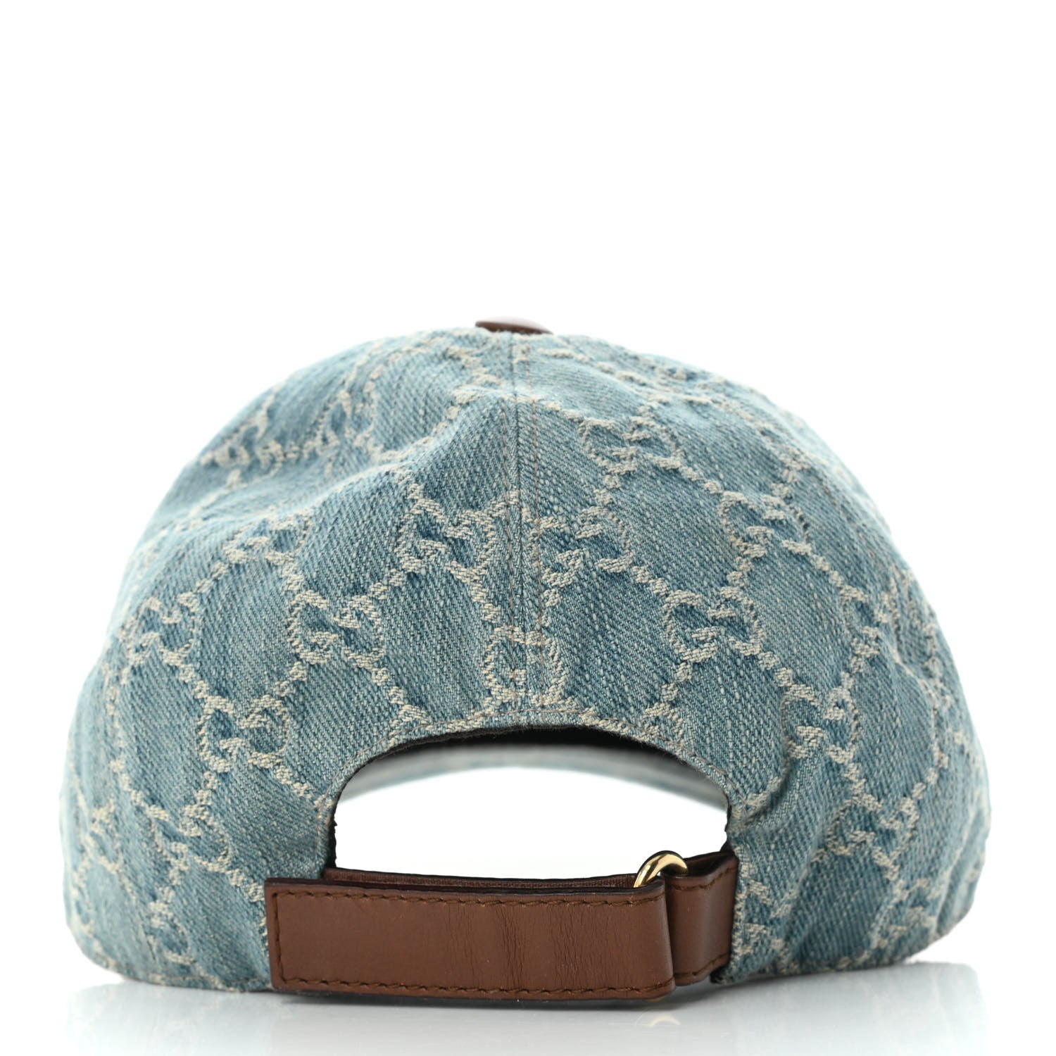 Gucci Denim GG Monogram Baseball Hat S Blue 3 of 7