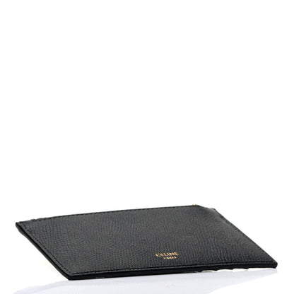 Celine Grained Calfskin Unlock Your Fantasies Zipped Card Holder Black 3 of 4