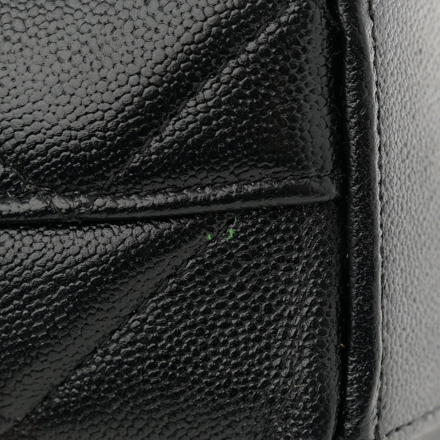 Shiny Caviar Quilted Small Flap Bag Black