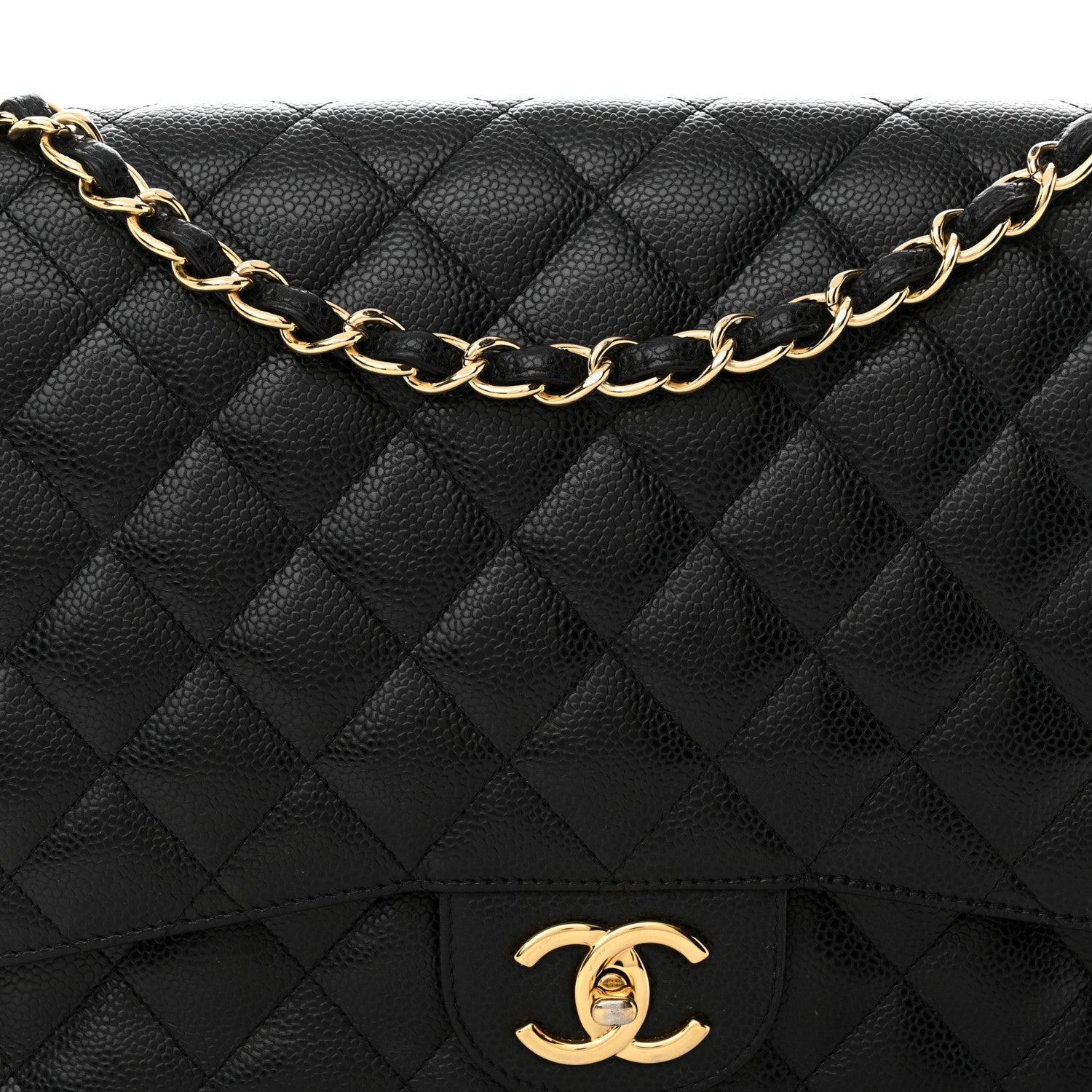 Chanel Caviar Quilted Maxi Double Flap Black 8 of 22