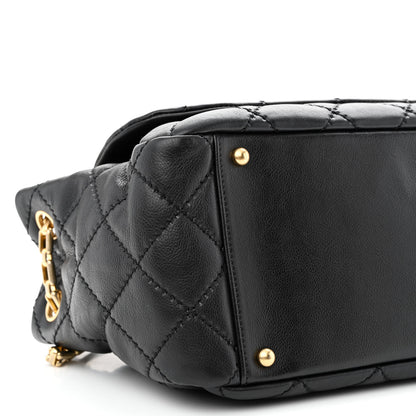 Chanel Calfskin Quilted Retro Chain Flap Black 9 of 10