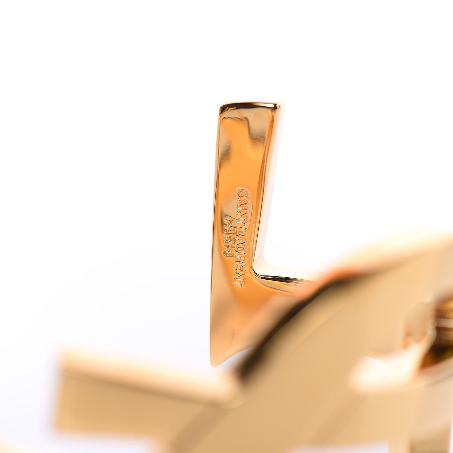Brass Monogram Medium Cuff Bracelet Gold