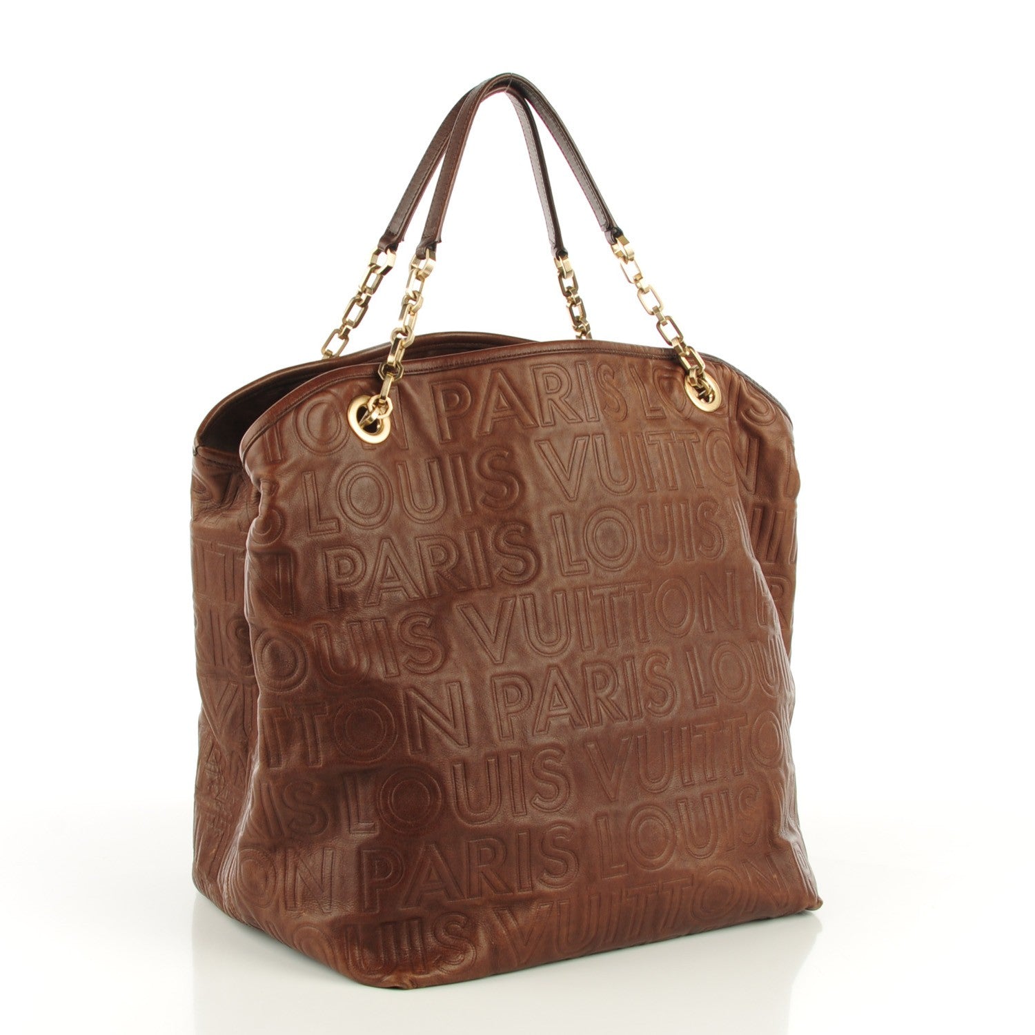Louis Vuitton Monogram Paris Souple Whisper GM Chocolate 3 of 7