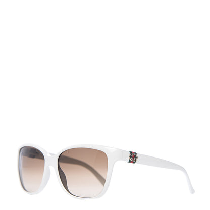 Gucci Round Frame Web Sunglasses GG3645S White 1 of 8