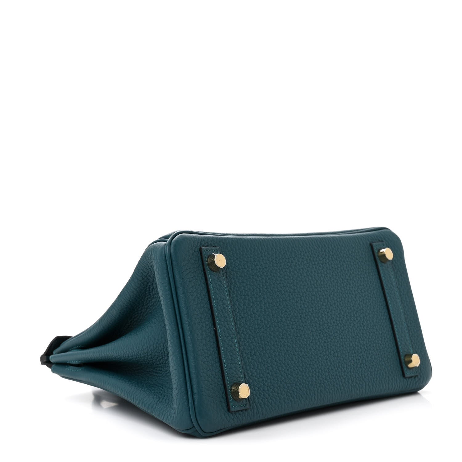 Hermes Togo Matte Alligator Birkin Touch 25 Vert Bosphore 4 of 12