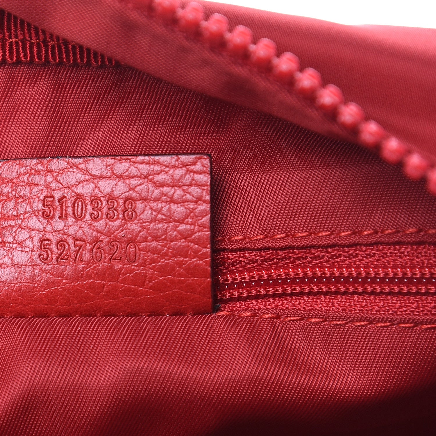 Gucci Nylon Monogram Dolmias Pouch Vibrant Red 7 of 10