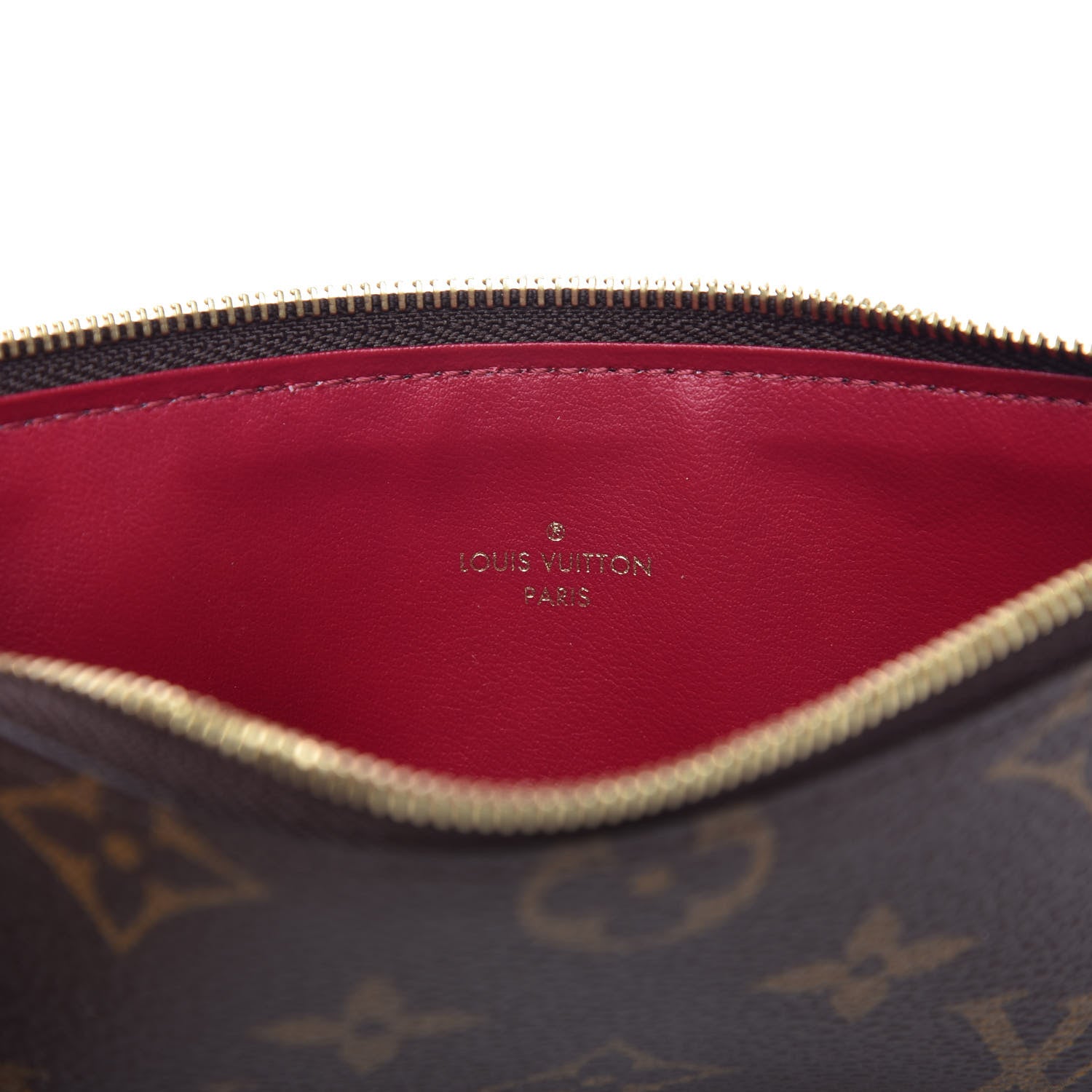 Louis Vuitton Monogram Felicie Chain Wallet Zippered Insert 8 of 8
