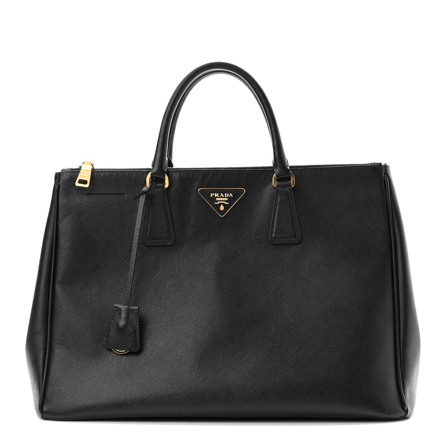 Prada Saffiano Large Galleria Double Zip Tote Black 1 of 10