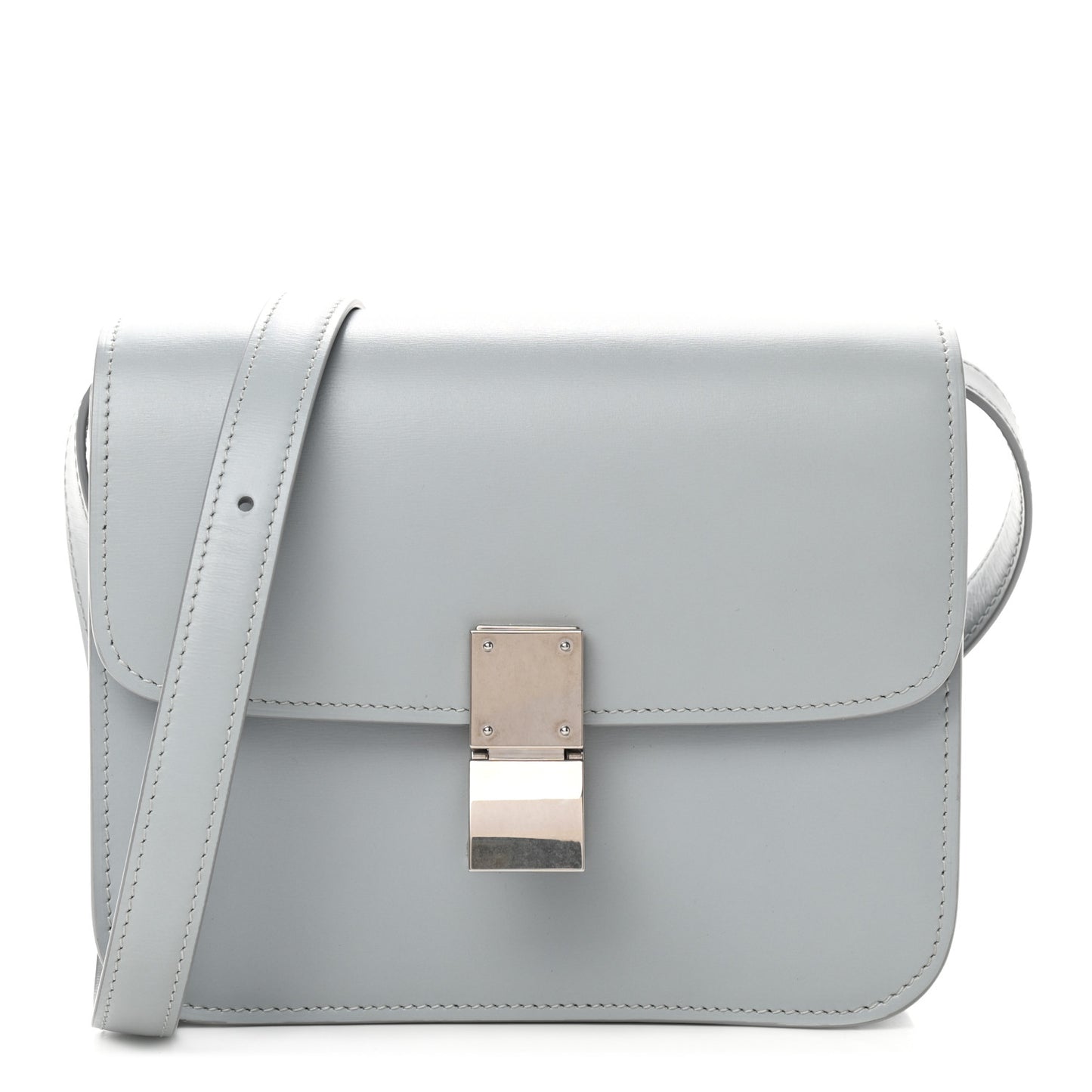 Box Calfskin Teen Classic Box Flap Bag Frost