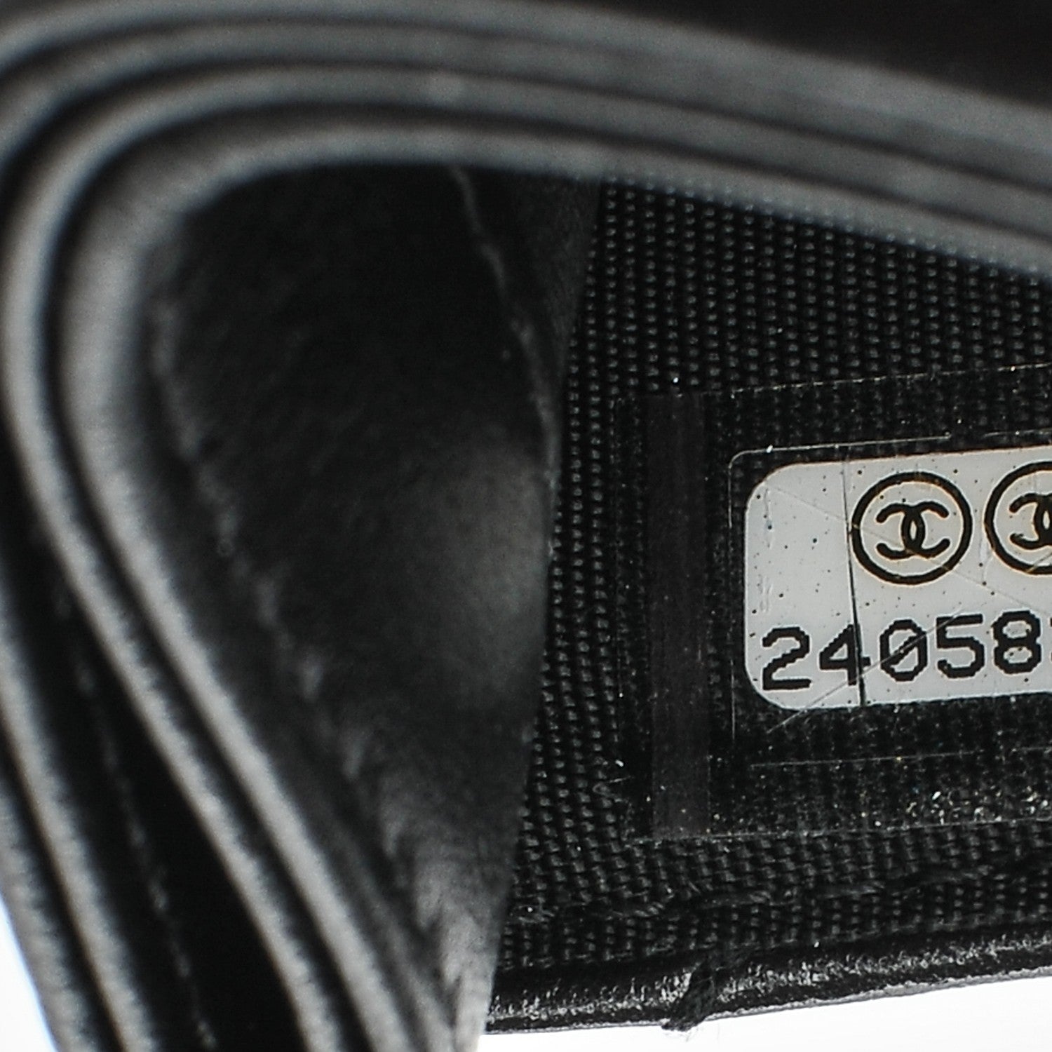 Chanel Lambskin Camellia Stitched Card Holder Black 8 of 8