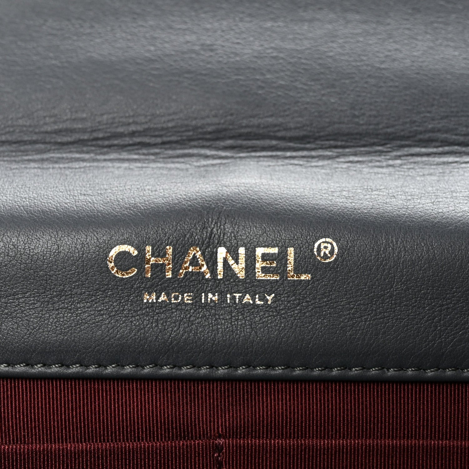 Chanel Patent Quilted Golden Class Wallet on Chain WOC Dark Grey 6 of 10