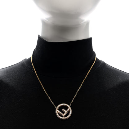 Fendi Brass Crystal F is Fendi Necklace Gold 2 of 5