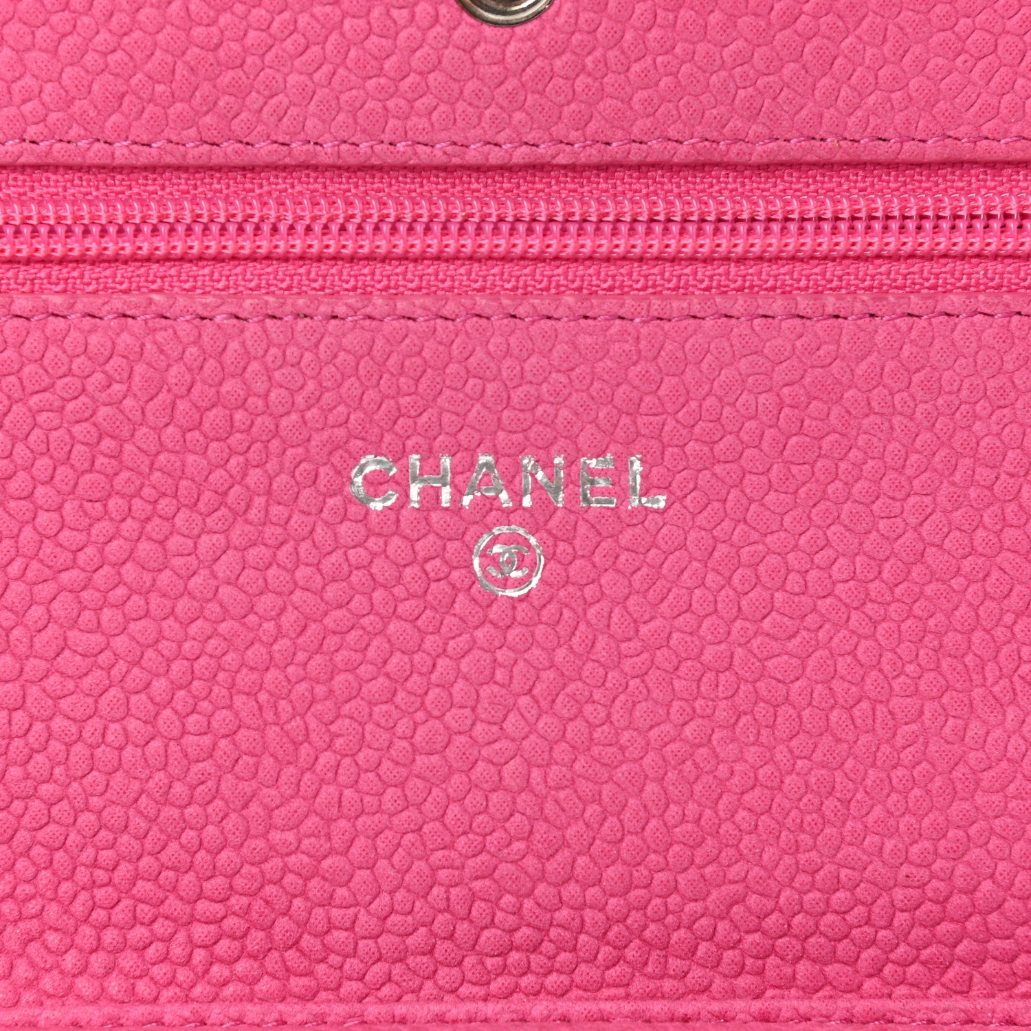 Chanel Iridescent Caviar Quilted Wallet on Chain WOC Pink 5 of 15
