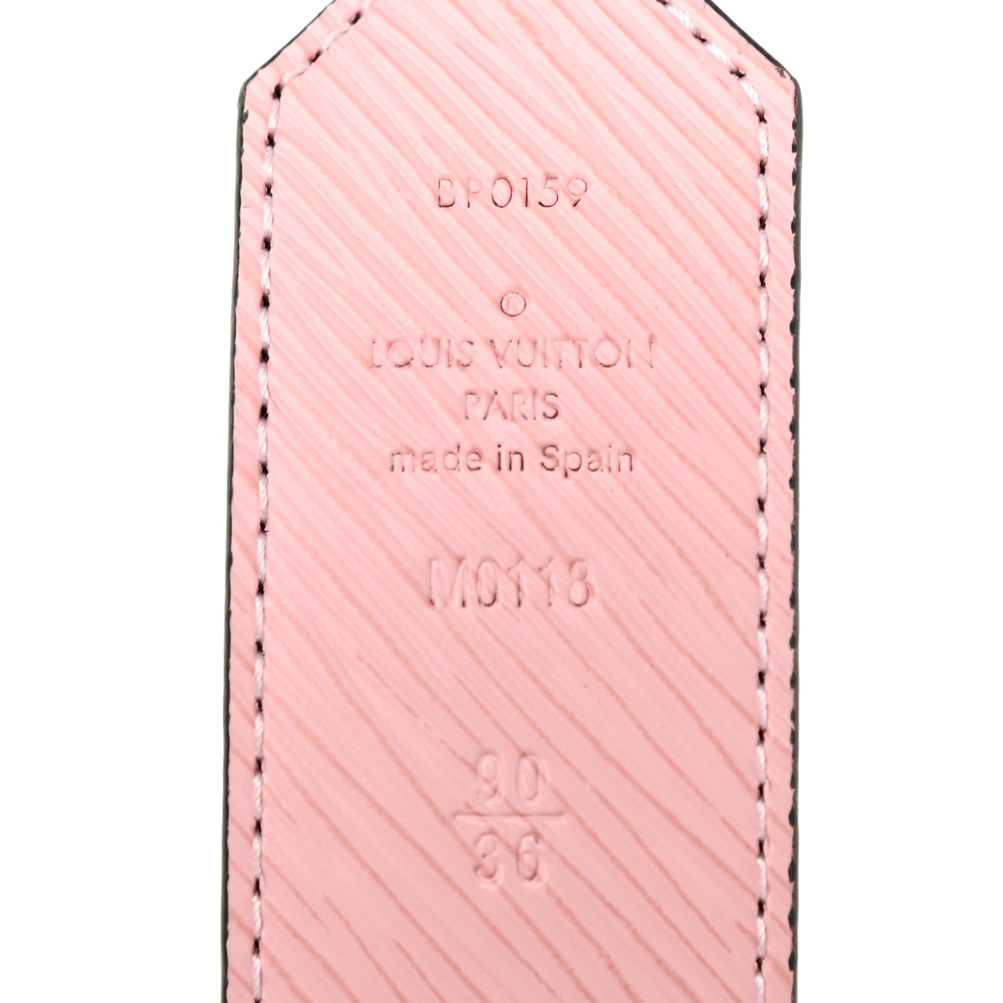 Monogram Epi 35mm LV Circle Reversible Belt 90 36 Rose Ballerine