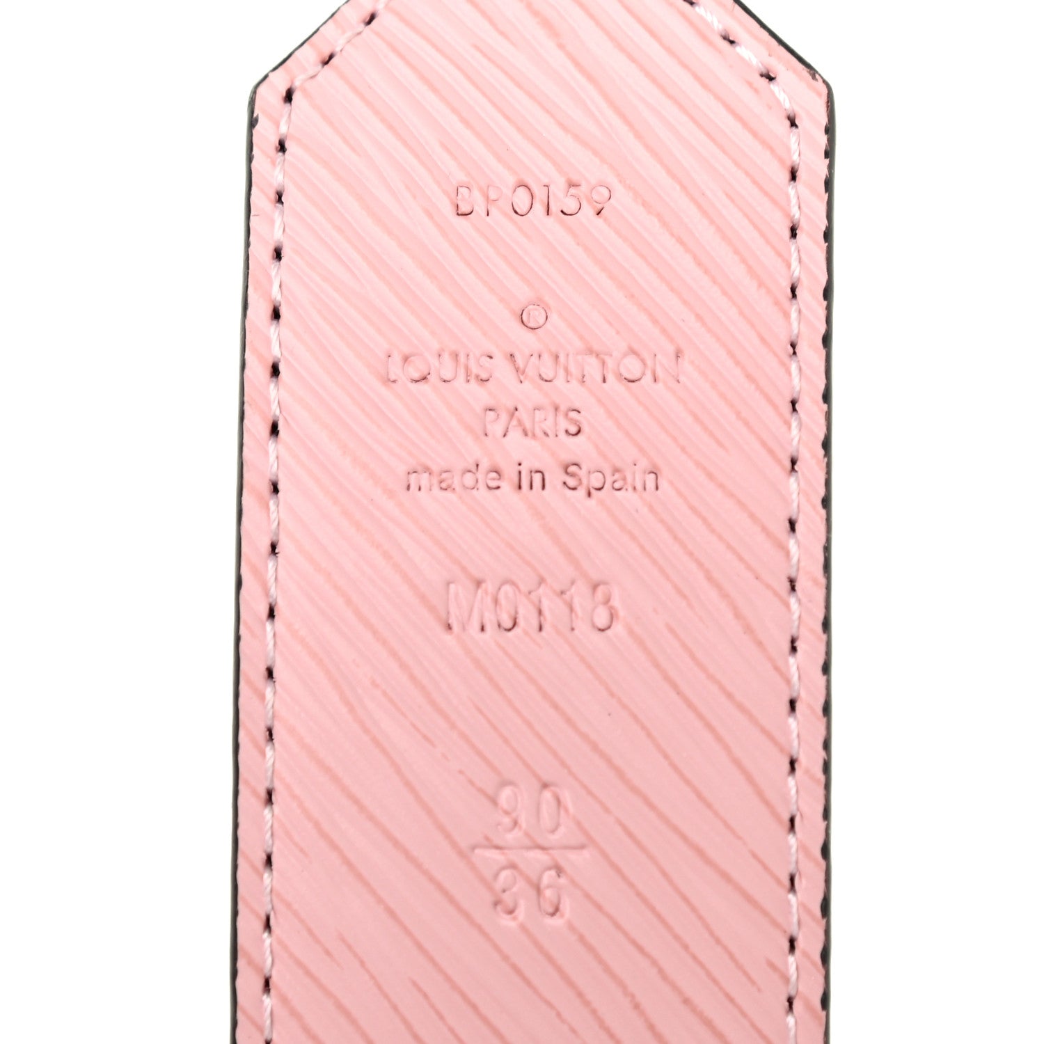 Louis Vuitton Monogram Epi 35mm LV Circle Reversible Belt 90 36 Rose Ballerine 7 of 7