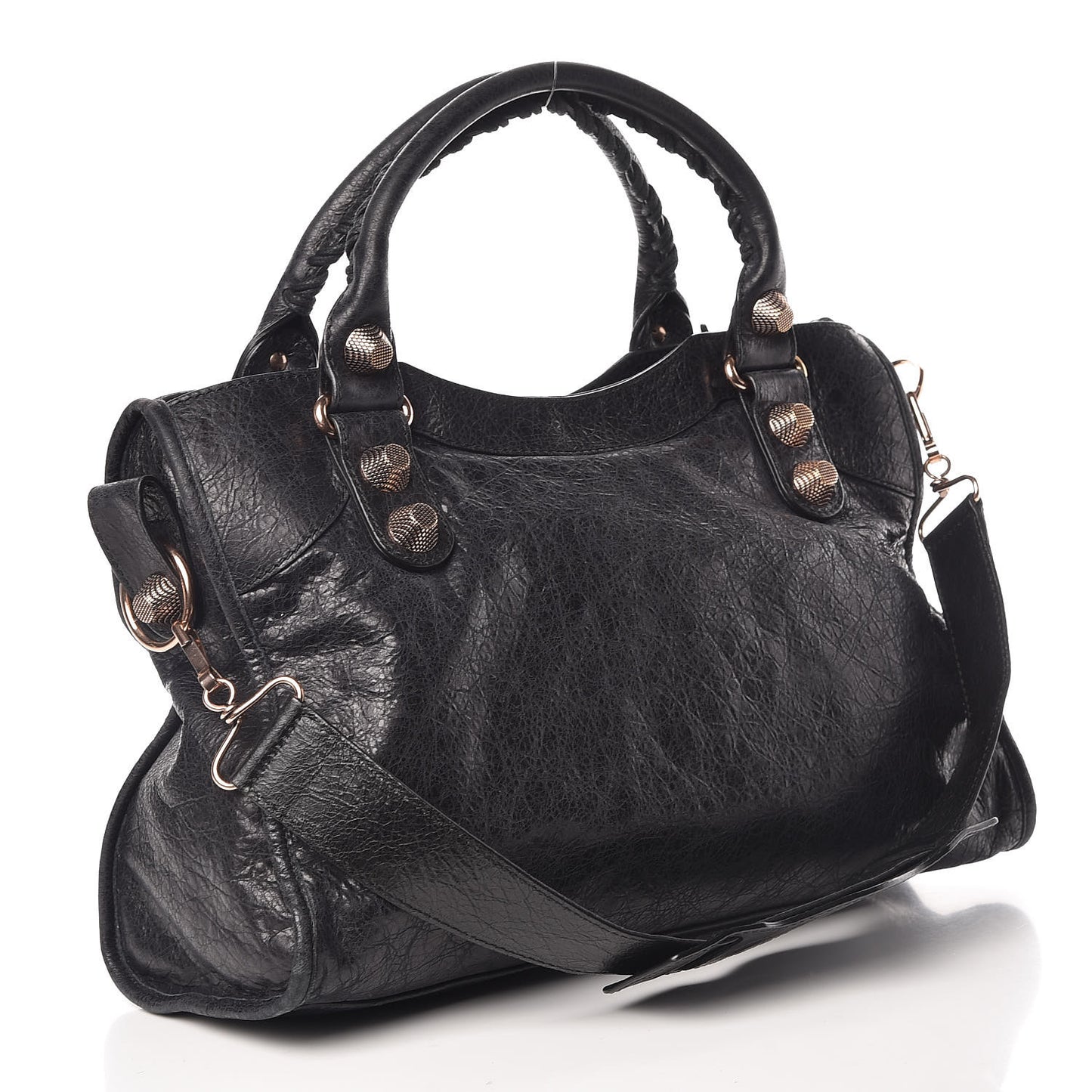 Agneau Giant 21 Rose Gold Hardware City Black