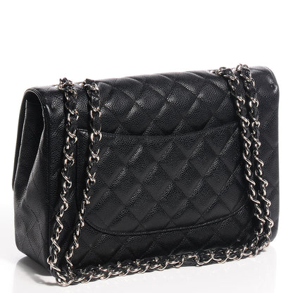 Chanel Caviar Jumbo Single Flap Black 3 of 9