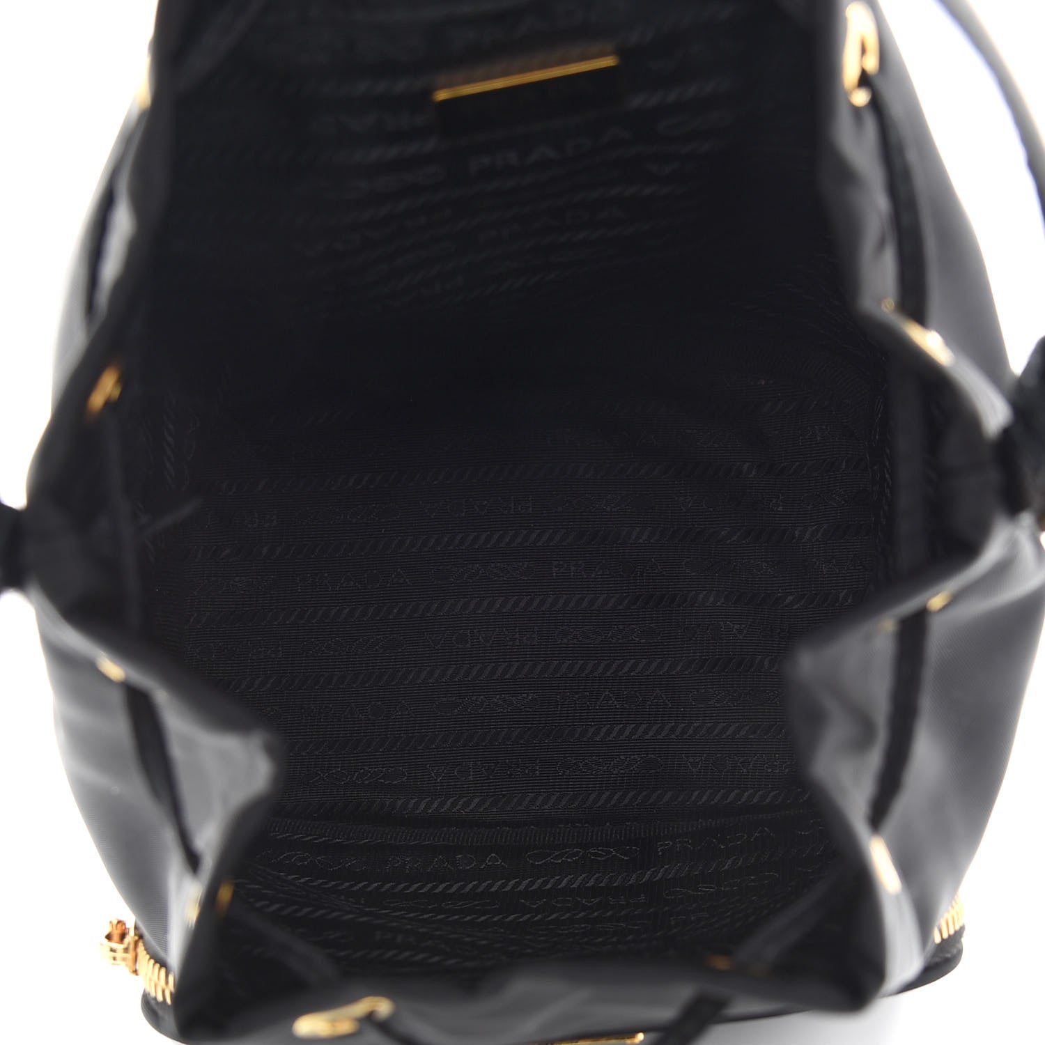Prada Re-Nylon Duet Drawstring Shoulder Bag Black 5 of 12