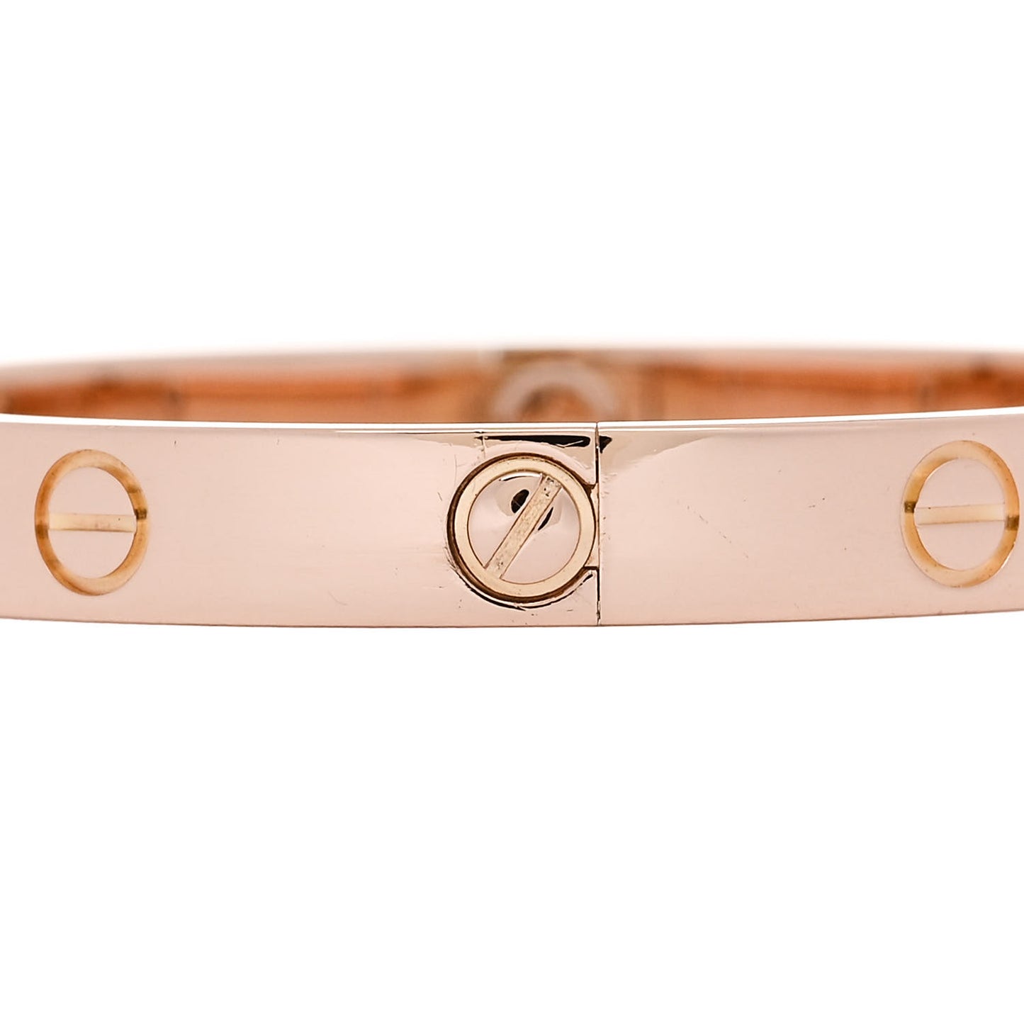 18K Pink Gold 4 Diamond LOVE Bracelet 16