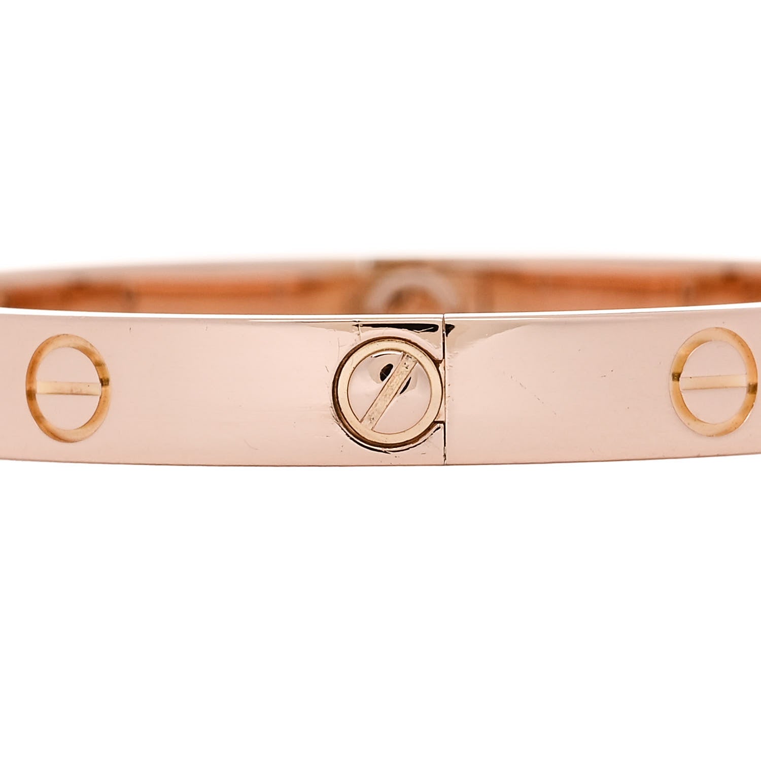 Cartier 18K Pink Gold 4 Diamond LOVE Bracelet 16 5 of 9