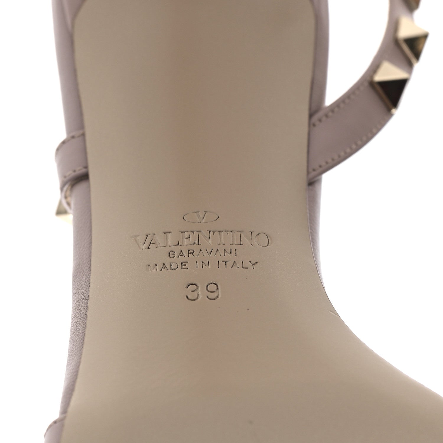 Valentino Garavani Nappa Rockstud Slingback 85mm Sandals 39 Poudre 6 of 10